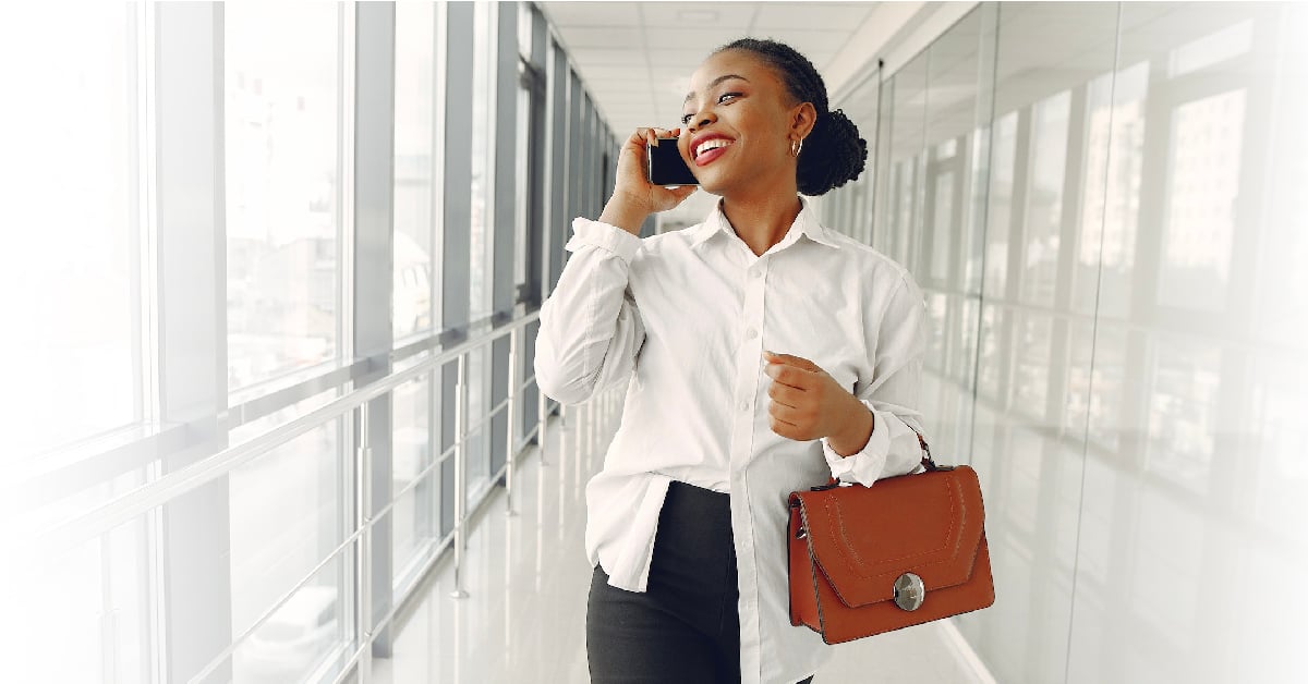 woman on the phone