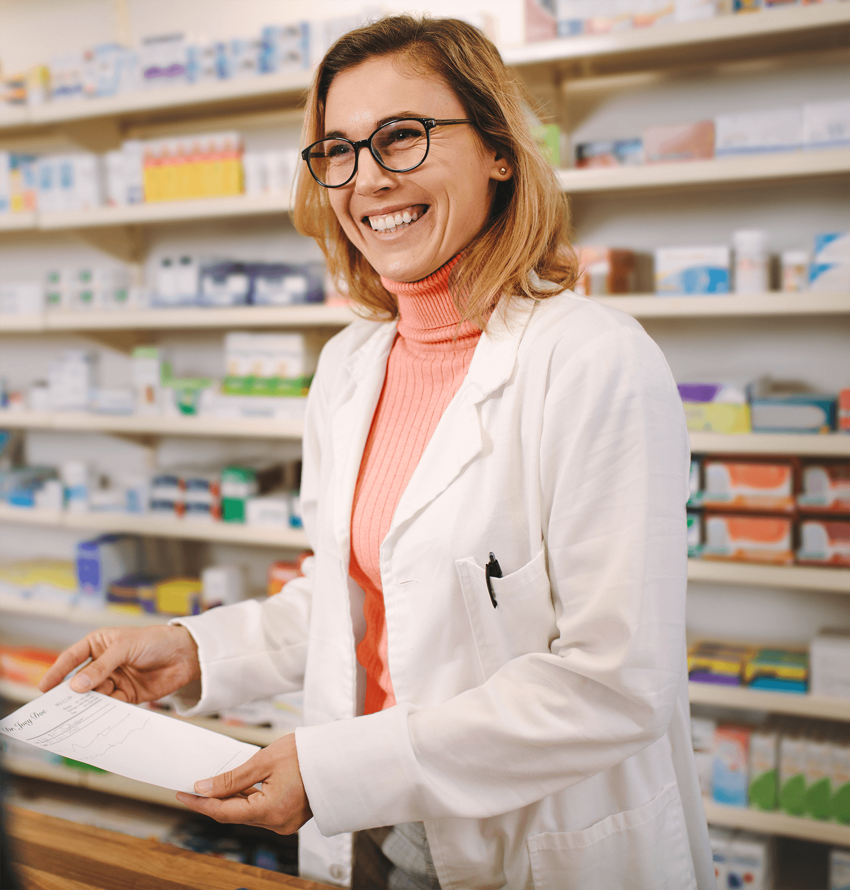 Cheerful healthcare worker